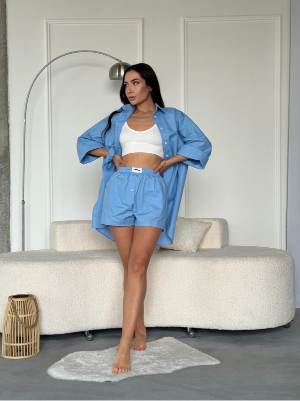 Жіночі шорти блакитного кольору 27448