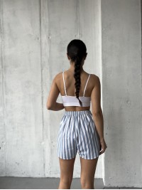 Жіночі шорти в блакитну смужку 27451