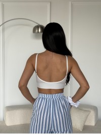 Жіночій топ бiлого кольору 27452