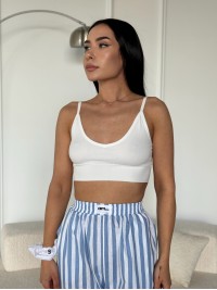 Жіночій топ бiлого кольору 27452