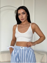 Жіночій топ бiлого кольору 27452