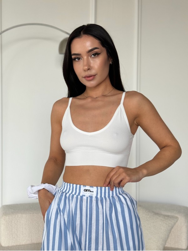 Жіночій топ бiлого кольору 27452