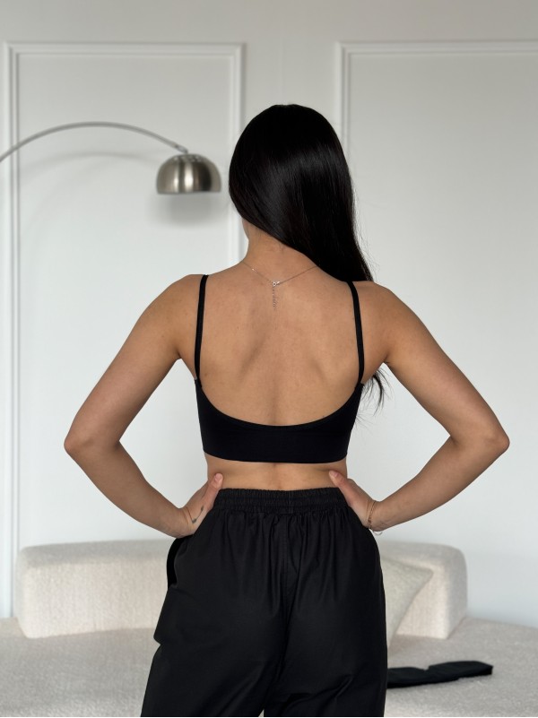 Жіночій топ чорного кольору 27453