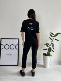 Легкий спортивний костюм чорного кольору 27642