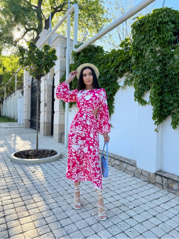 Сукня синього малинового кольору 27834