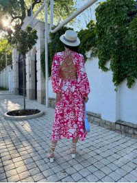 Сукня синього малинового кольору 27834