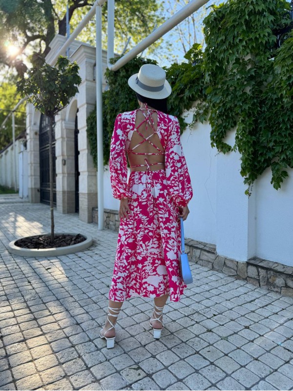 Сукня синього малинового кольору 27834