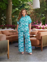 Прогулянковий костюм зеленого кольору 28079