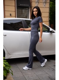 Жіночий костюм із мікро-дайвінгу графітового кольору 28303