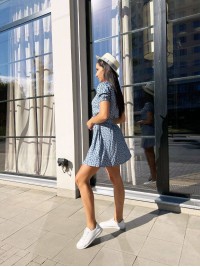 Літня сукня блакитного кольору 28379