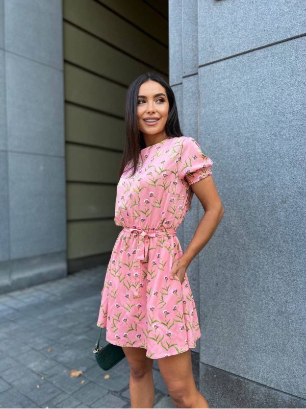 Легка сукня пудрового кольору 28381