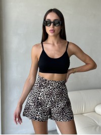 Леопардові шорти міні 28522 Ordio