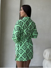 Жіночий костюм 2-ка (шорти+кімоно) свiтло-зеленого кольору 28531