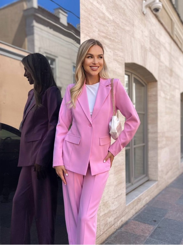 Костюм двійка, рожевого кольору 28630