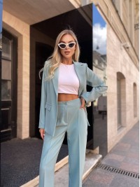 Костюм двійка, оливкового кольору 28632