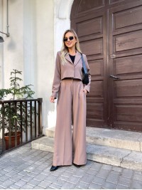 Стильний, жіночий костюм кавового кольору 28717