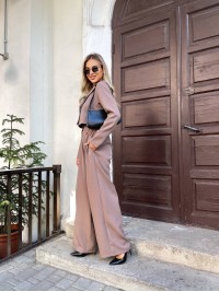 Стильний, жіночий костюм кавового кольору 28717