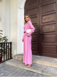 Стильний, жіночий костюм рожевого кольору 28718