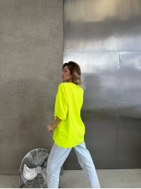 Базова, яскрава футболка жовтого кольору 28837