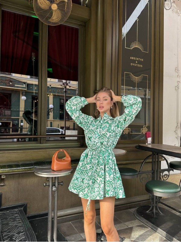 Витончена легка сукня зеленого кольору 28871