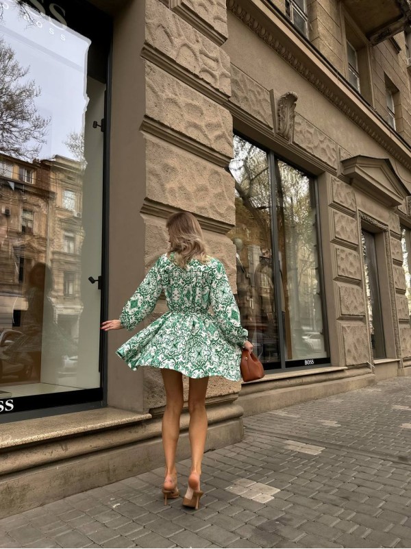 Витончена легка сукня зеленого кольору 28871