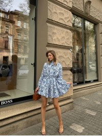 Витончена легка сукня блакитного кольору 28872