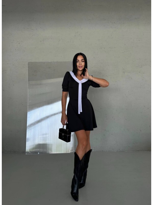 Сукня міні чорного кольору 29066