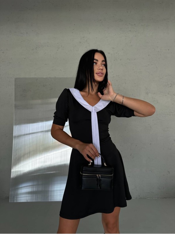 Сукня міні чорного кольору 29066