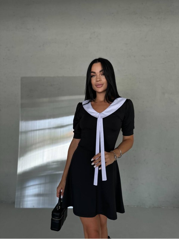 Сукня міні чорного кольору 29066