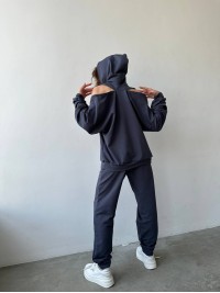 Жіночий повсякденний костюм сірого кольору 29270